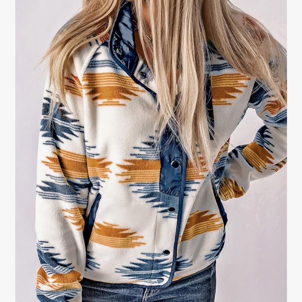Stylish Multicolor Women's fleece Jacket